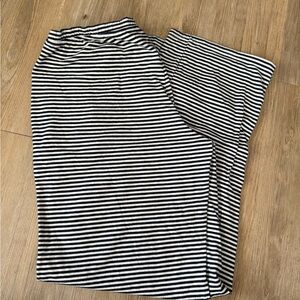 Hollister Black and White Striped Pants